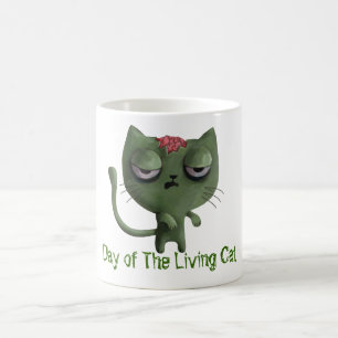 Taza De Café Gato del zombi