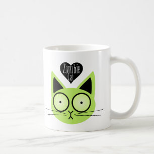 Taza De Café Gato del zombi