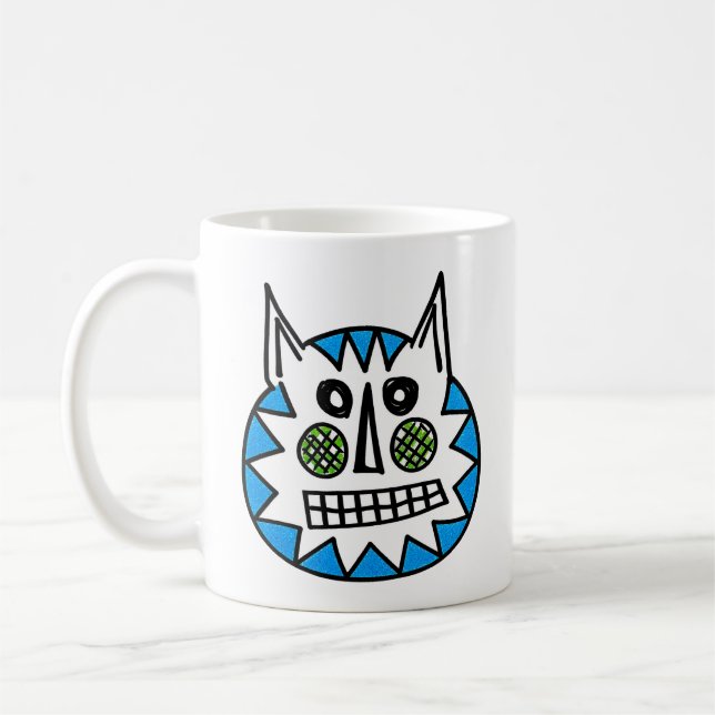 Taza De Café Gato difuso (Izquierda)