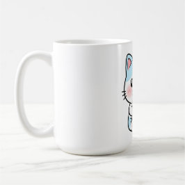 Taza De Café Gato Divertido Bebiendo una Bebida Adorable