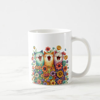 Taza De Café Gato Divertido Colorido