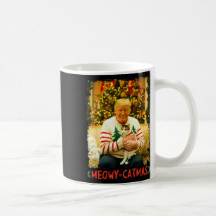 Taza De Café Gato divertido de Trump Navidad Amantes de gatos M