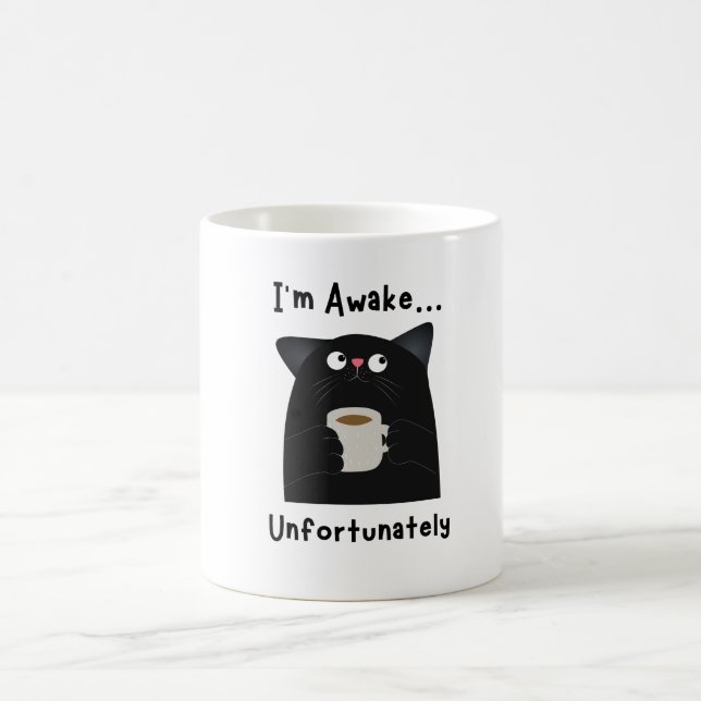 Taza De Café Gato Divertido Dormilón  (Centro)