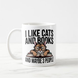 Taza De Café Gato Divertido Gato Antisocial Introvertido Amante
