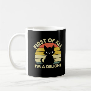 Taza De Café Gato Divertido Gráfico Sarcástico Primero Que Todo