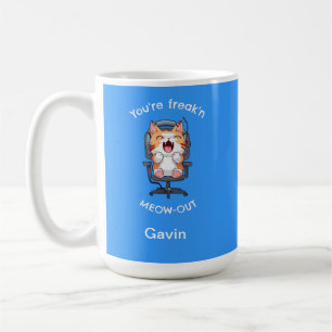 Taza De Café Gato Divertido Me Está Volviendo Loco Con Sus Maul