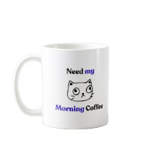 Gato divertido y humorístico de la mañana