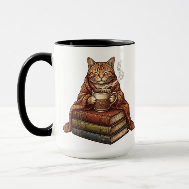 Taza de café gato dormilón (Izquierda)