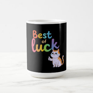 Taza De Café Gato dulce mejor suerte: Difundir diversión y bien