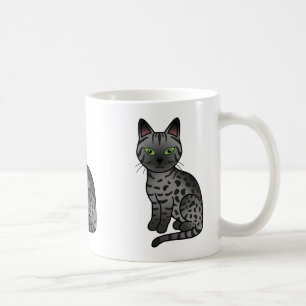 Taza De Café Gato Egipcio Mau Humeante