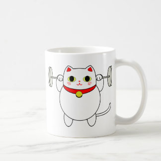 Taza De Café Gato el ponerse en cuclillas de Maneki Neko