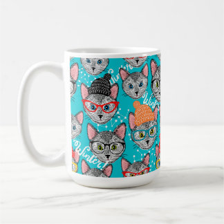 Taza De Café Gato en el gorra
