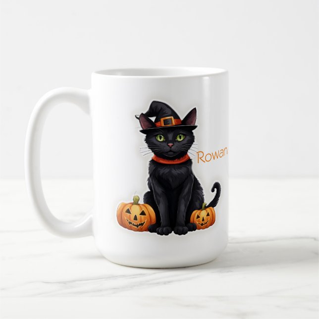 Taza De Café Gato En El Régimen De Brujas (Izquierda)