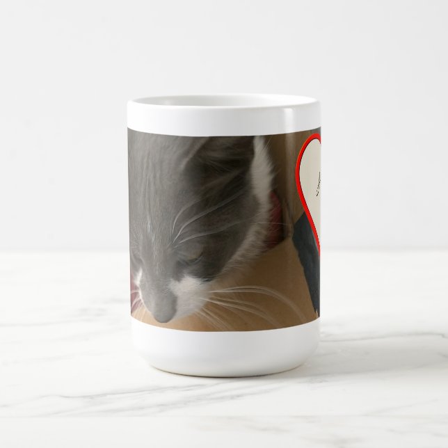 Taza De Café Gato en la caja (Centro)