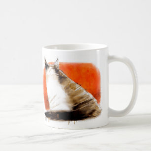 Taza De Café gato en rojo