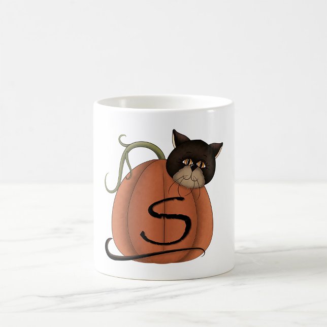 Taza De Café Gato En Una Calabaza (Subido por el creador)