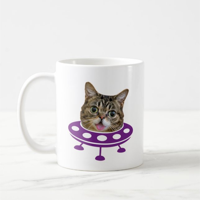 Taza De Café Gato espacial (Izquierda)