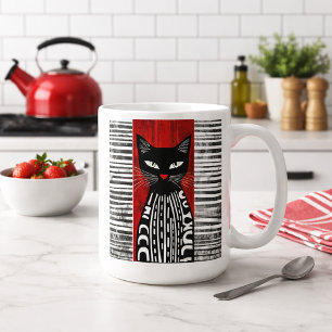 Taza De Café Gato estilizado