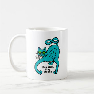 Taza De Café Gato expresivo extravagante