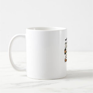 Taza De Café Gato fantasma lindo Tocante Halloween Kitten Magní