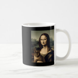 Taza De Café Gato femenino amante de Mona Lisa Cat Kitten