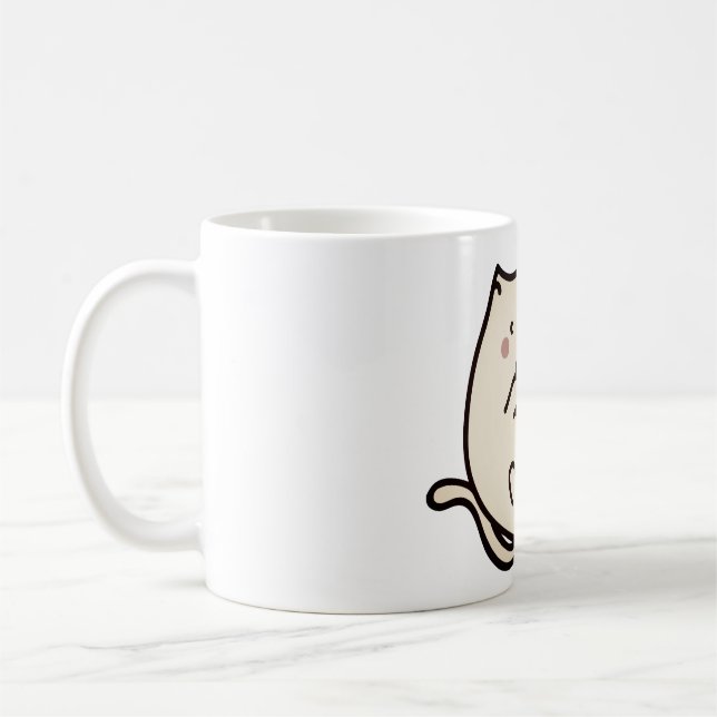 Taza De Café gato, gatito, bola (Izquierda)