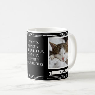 Taza De Café Gato Gatito Feliz Foto Personalizada