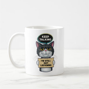 Taza De Café Gato gatito kitsch gracioso