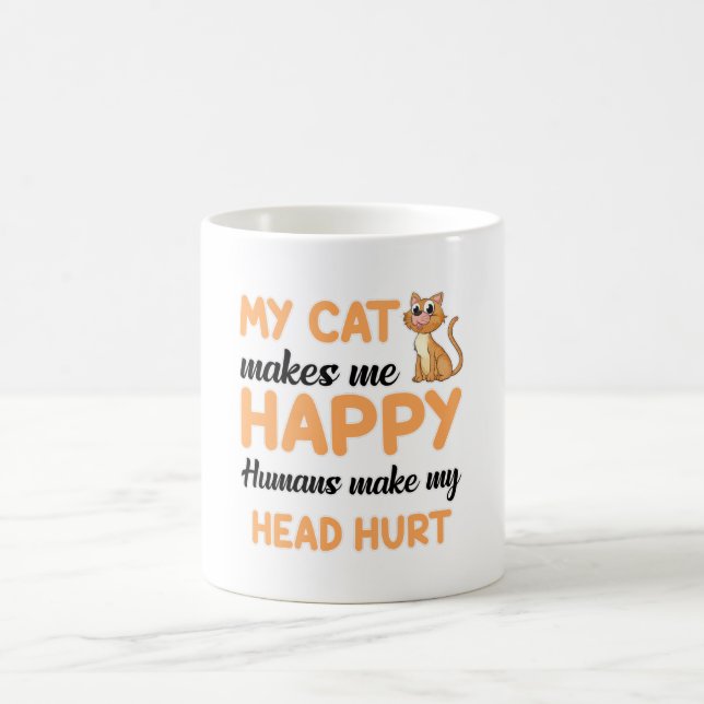 Taza De Café Gato Gato Gato Gato Mascota Gatito Regalo Gracioso (Centro)