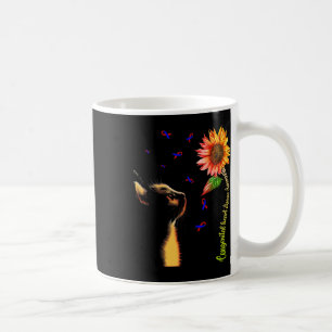 Taza De Café Gato Girasol Conciencia de Cardiopatía Congénita