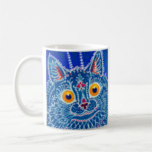 Taza De Café Gato gótico azul