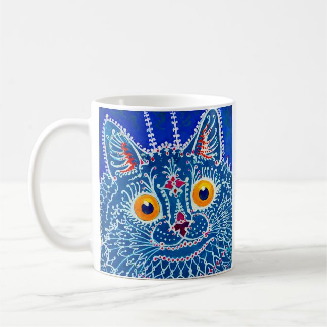 Taza De Café Gato gótico azul (Izquierda)