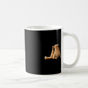 Taza De Café Gato gracioso meme cly meme muy deprimente