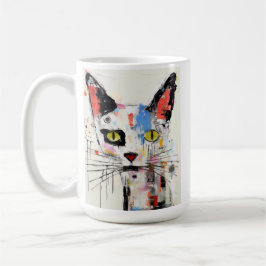 Taza De Café Gato Grafiti Urbano Frio Felino
