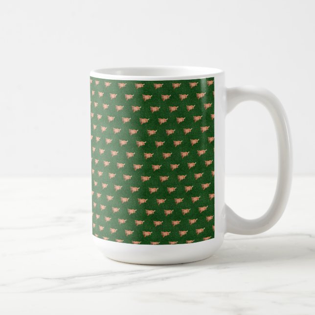 Taza De Café Gato graso naranja (Derecha)