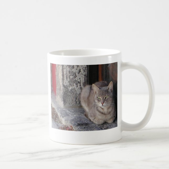 Taza De Café Gato gris (Derecha)