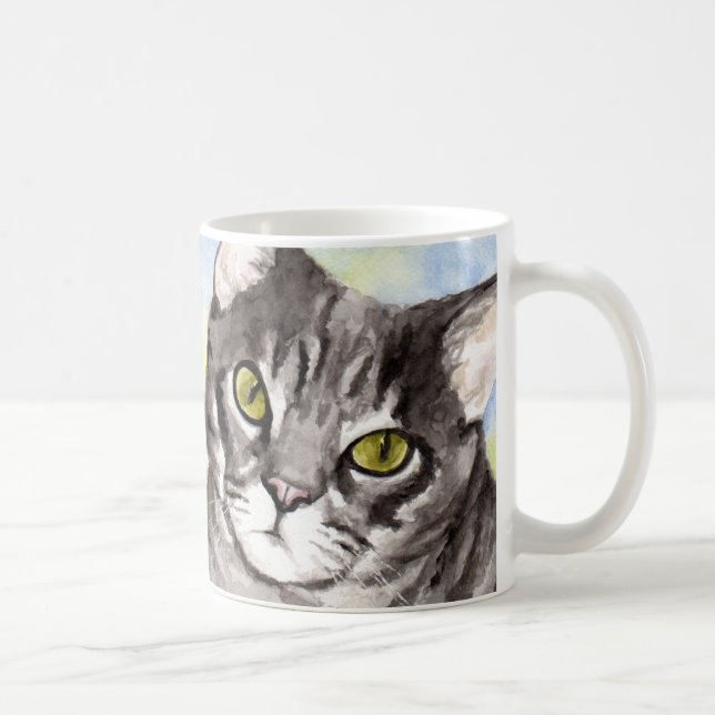 Taza De Café Gato gris (Derecha)