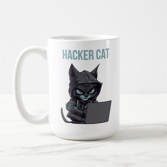 Taza De Café Gato Haker (Izquierda)