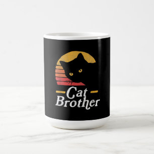 Taza De Café Gato Hermano Estilo Vintage Regalo Retro Para Gato