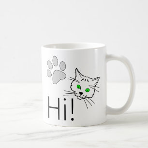 Taza De Café Gato - ¡Hola!