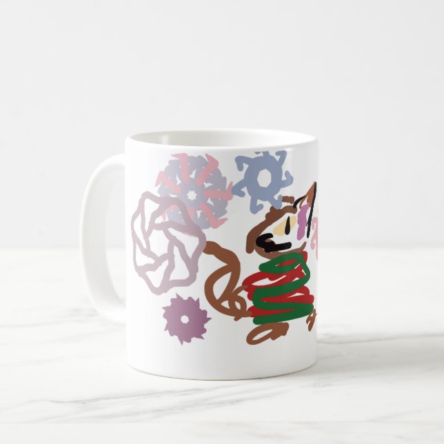 Taza De Café Gato invierno  (Anverso izquierdo)