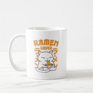 Taza De Café Gato japonés Ramen Ramen Lover