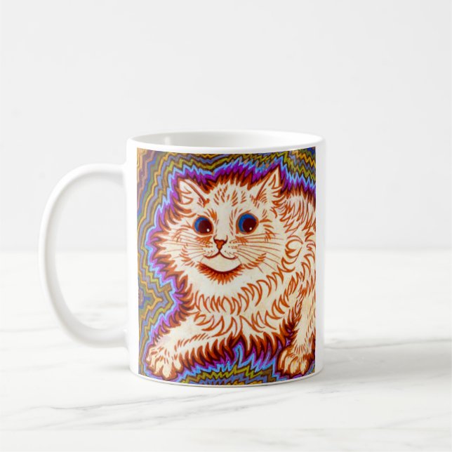 Taza De Café Gato Kaleidoscope (Izquierda)