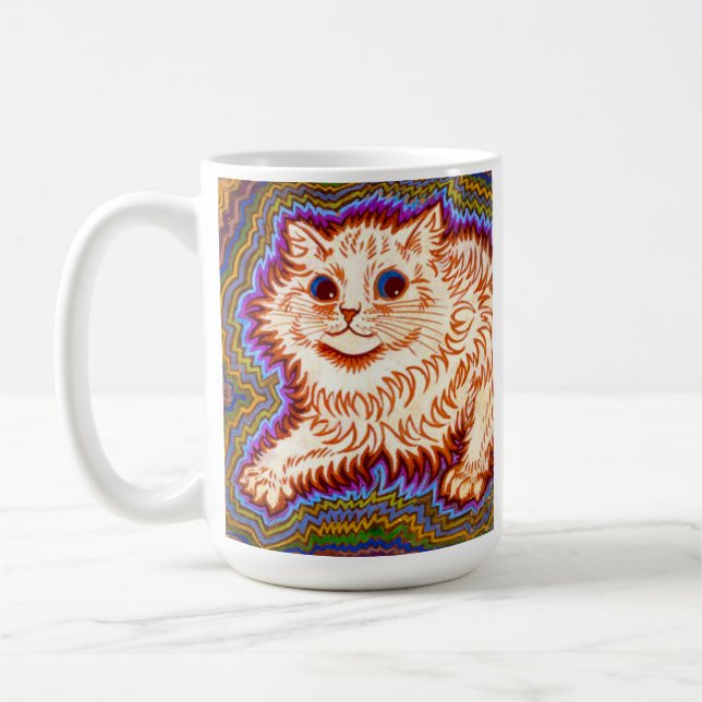 Taza De Café Gato Kaleidoscope (Izquierda)