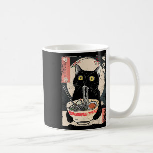 Taza De Café Gato Kawaii comiendo fideos de Ramen Divertido reg