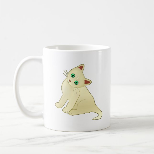 Taza De Café Gato Kitty (Izquierda)