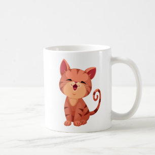 Taza De Café Gato Kitty Momia Naranja Gato Tigre Gatito Lindo