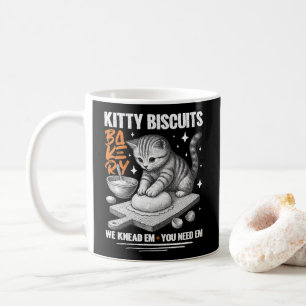 Taza De Café Gato Kneading Baker Kitty Biscuits Los Amamos