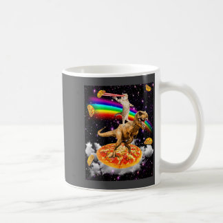 Taza De Café Gato Láser Galáctico En Dinosaurio En Zza Con Taco