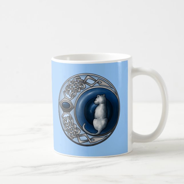 Taza De Café Gato lunar (Derecha)